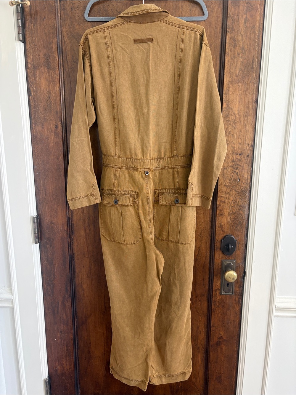 Free People Mustard Brown Utility Jumpsuit - Picture 2 of 2